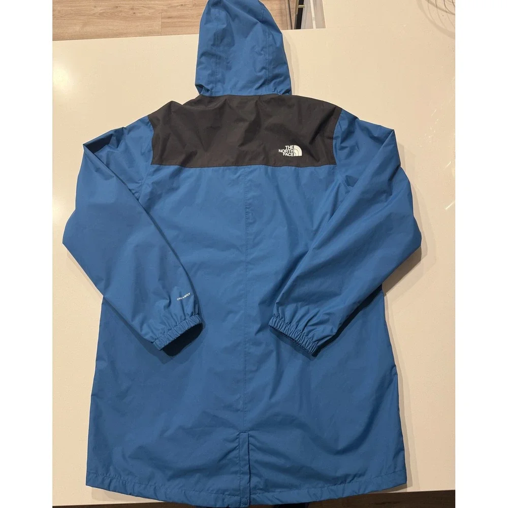 The North Face Antora DryVent Jacket Mens Large Blue Black Waterproof Hooded